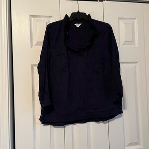 Crown & Ivy Navy Blouse